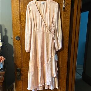 Motherhood Soft Pink Long Sleeve Dress